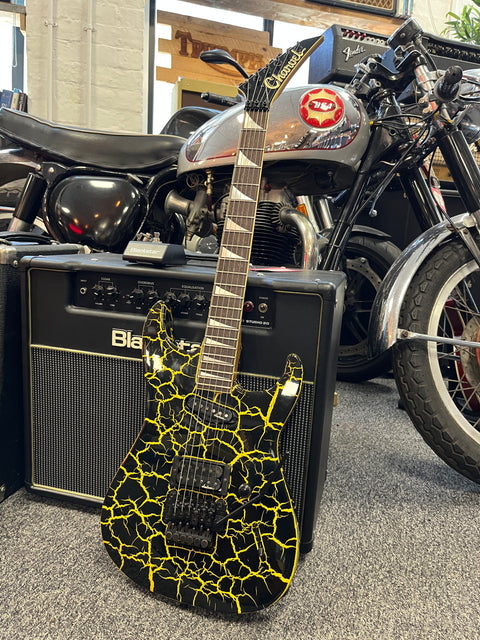 Charvel DK-085 HS Dinky 1989 - Yellow Crackle