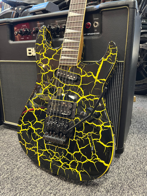 Charvel DK-085 HS Dinky 1989 - Yellow Crackle