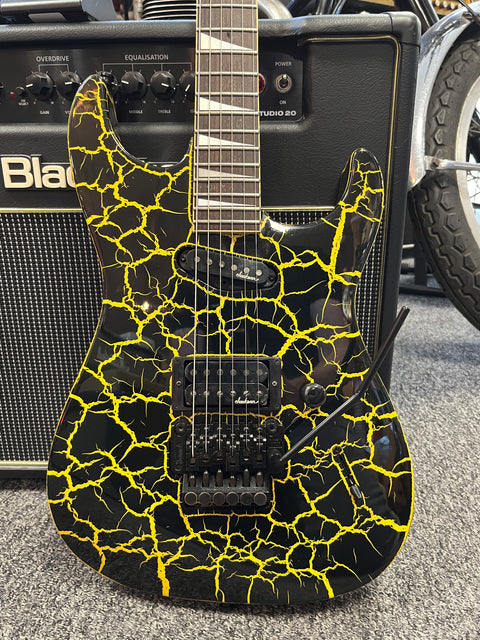 Charvel DK-085 HS Dinky 1989 - Yellow Crackle
