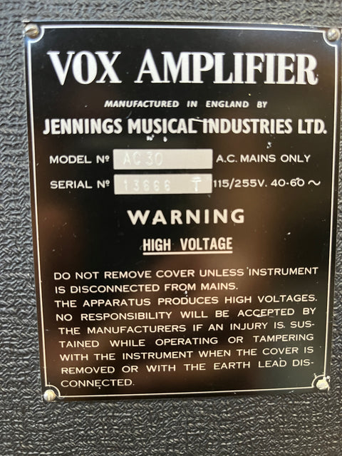 1964 Vox AC-30/6 Twin Treble