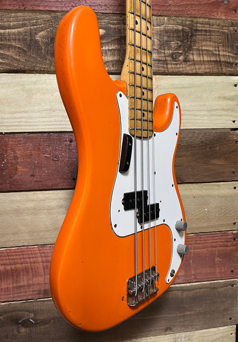1978-81 Fender Precision Bass International Series Capi Orange Maple Neck