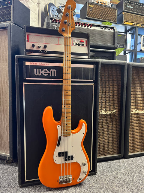 1978-81 Fender Precision Bass International Series Capi Orange Maple Neck