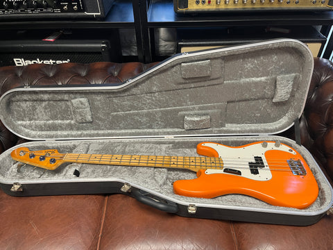 1978-81 Fender Precision Bass International Series Capi Orange Maple Neck
