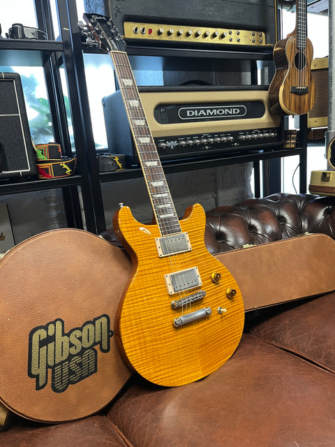 Gibson Les Paul Standard Double Cutaway 1998 - Amber Serrano Flame Top