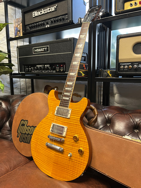 Gibson Les Paul Standard Double Cutaway 1998 - Amber Serrano Flame Top