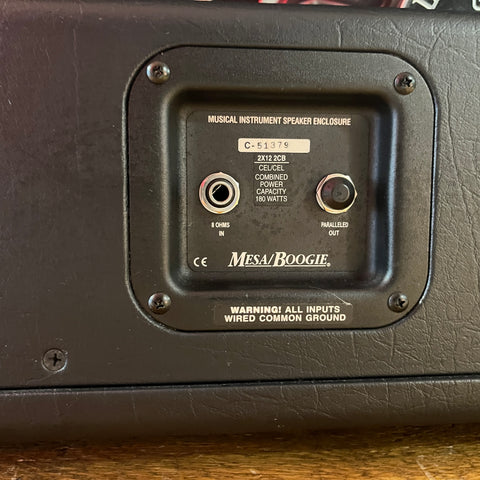 Mesa Boogie 212 2CB Black Shadow Loaded 8 Ohm 2000's - Black Taurus
