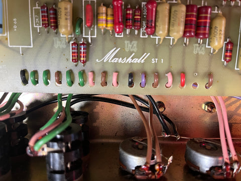 Marshall JMP 1959 Super Lead 2-Channel 100-Watt Guitar Amp Head 1973 Factory Purple Signed by Jim Marshall