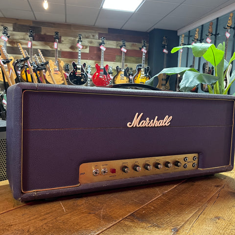 Marshall JMP 1959 Super Lead 2-Channel 100-Watt Guitar Amp Head 1973 Factory Purple Signed by Jim Marshall