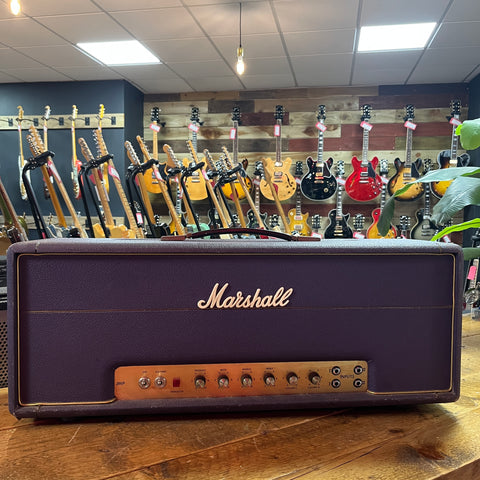 Marshall JMP 1959 Super Lead 2-Channel 100-Watt Guitar Amp Head 1973 Factory Purple Signed by Jim Marshall