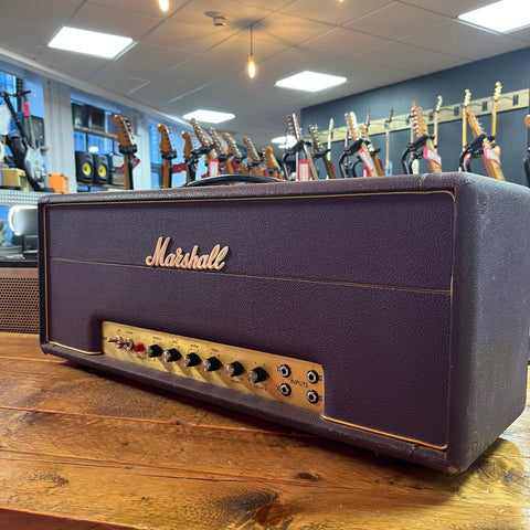 Marshall JMP 1959 Super Lead 2-Channel 100-Watt Guitar Amp Head 1973 Factory Purple Signed by Jim Marshall