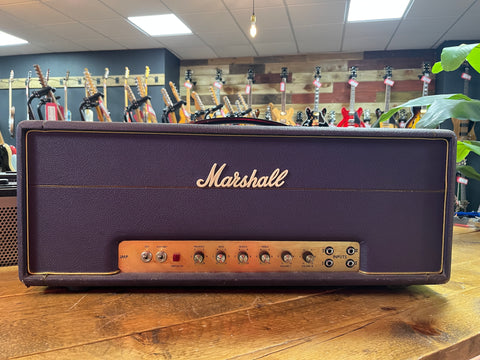 Marshall JMP 1959 Super Lead 2-Channel 100-Watt Guitar Amp Head 1973 Factory Purple Signed by Jim Marshall