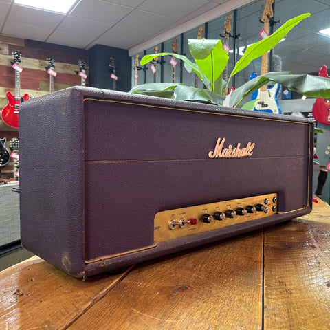 Marshall JMP 1959 Super Lead 2-Channel 100-Watt Guitar Amp Head 1973 Factory Purple Signed by Jim Marshall