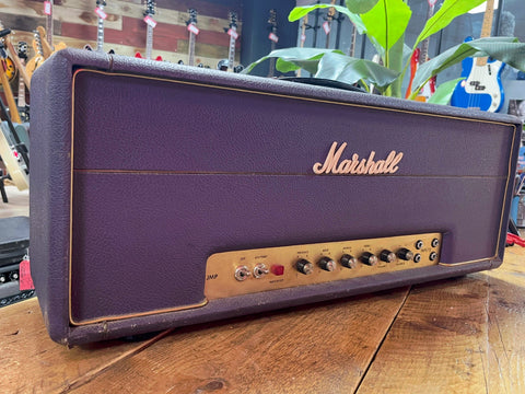 Marshall JMP 1959 Super Lead 2-Channel 100-Watt Guitar Amp Head 1973 Factory Purple Signed by Jim Marshall