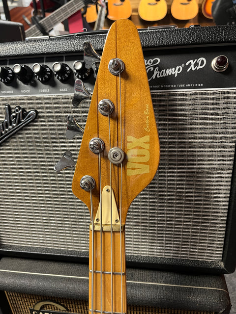 Vox Custom Bass Thru Neck Matsumoku Factory MIJ 1980's - Natural Gloss