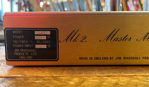 Marshall JCM 800 Lead Series Model 2203 100-Watt Master Volume Head 1986 original Black Tolex