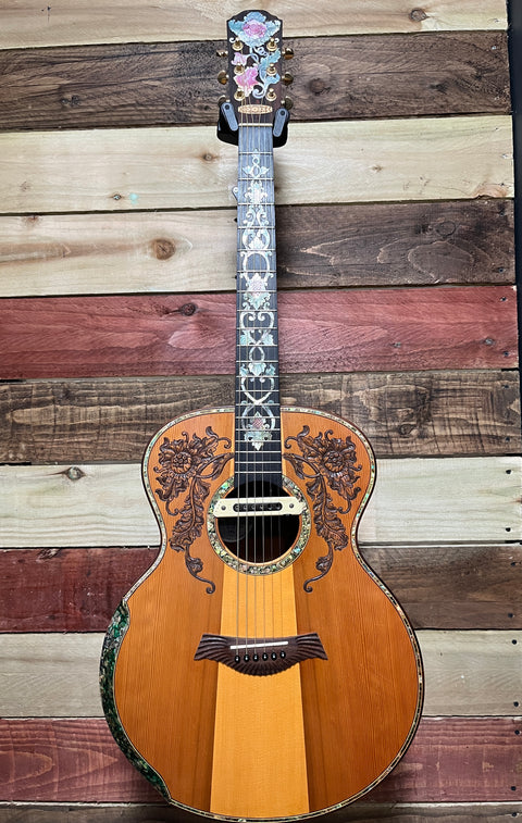 Blueberry Grand Concert Floral Motif 2020 Natural