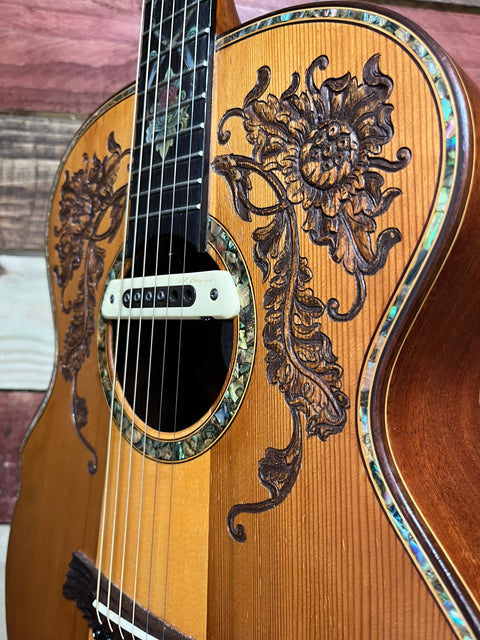 Blueberry Grand Concert Floral Motif 2020 Natural