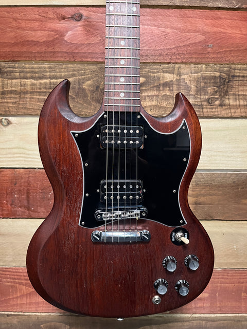 Gibson SG Special Faded Worn Brown Upgrade Gibson Hard Case Locking Klusons 2016