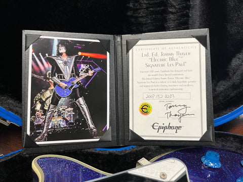 Epiphone Tommy Thayer Signature "Electric Blue" Les Paul Standard 2007 - Electric Blue