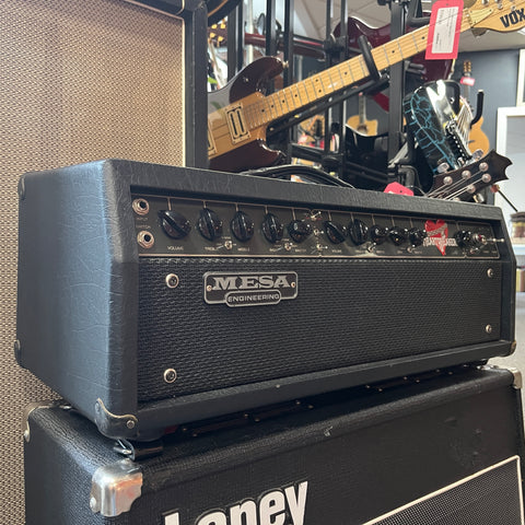 Mesa Boogie Heartbreaker 2-Channel 100-Watt Guitar Amp Head 1999 Black Tolex