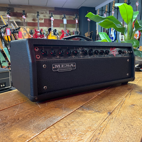 Mesa Boogie Heartbreaker 2-Channel 100-Watt Guitar Amp Head 1999 Black Tolex