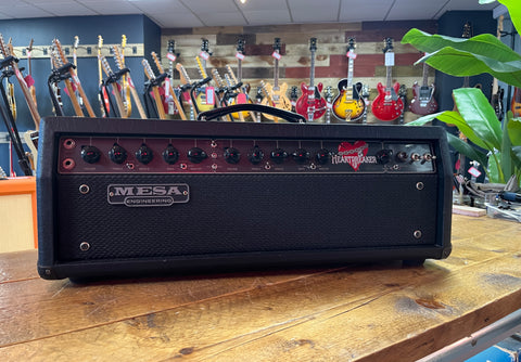 Mesa Boogie Heartbreaker 2-Channel 100-Watt Guitar Amp Head 1999 Black Tolex