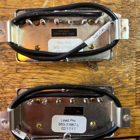 Gibson Rhy pro and Lead Pro Burstbucker pickups 2017 Chrome