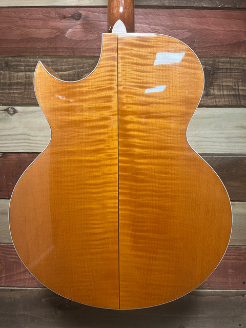 Taylor 655 12 String Maple Flame Florentine Cutaway Electro Acoustic Natural 1996