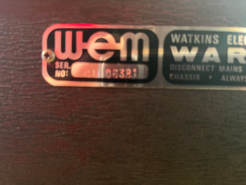 WEM Clubman guitar amplfier 1970's - Black