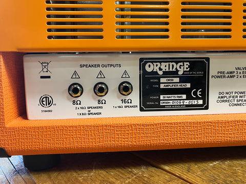 Orange OR50 Amplifier Head 2013