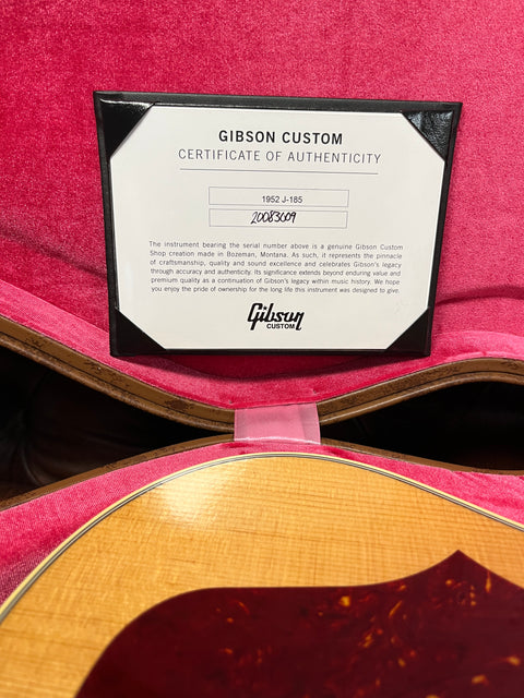 Gibson Custom Shop Historic 1952 J-185 2023 Antique Natural