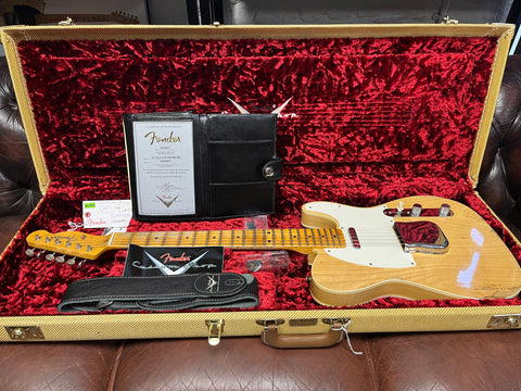 Fender Custom Shop 59' Custom "Esquire" Telecaster Relic Maple Neck 2023 - Natural