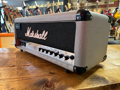 Marshall JCM25/50 "Silver Jubilee" Model 2553 2-Channel 50-Watt Guitar Amp Head 1988 - Silver