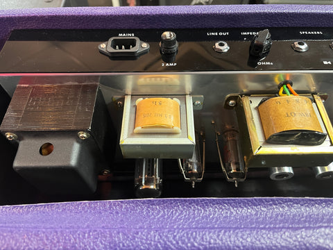 Ceriatone "Lightning" Matchless Clone Criatone Britsh Tone 18 Watt EL84-ECC-83S AllTube amplifier head 2015 - Purple