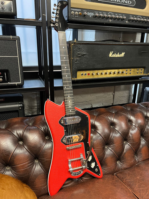 Fab Guitars Billy Childish Cadillac 2021 - Red leatherette