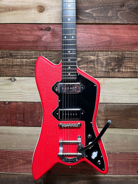 Fab Guitars Billy Childish Cadillac 2021 - Red leatherette