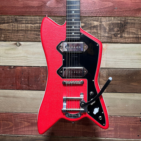 Fab Guitars Billy Childish Cadillac 2021 - Red leatherette