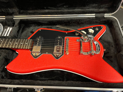 Fab Guitars Billy Childish Cadillac 2021 - Red leatherette