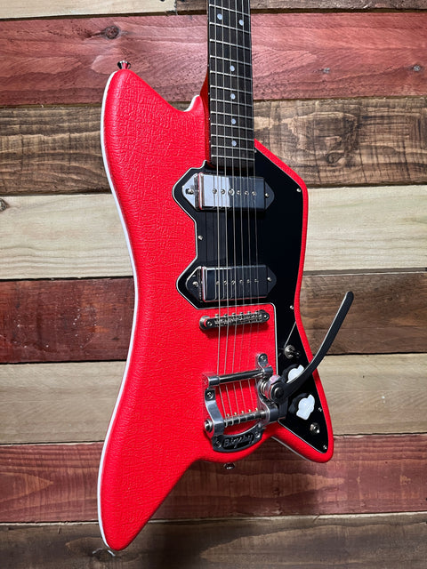 Fab Guitars Billy Childish Cadillac 2021 - Red leatherette