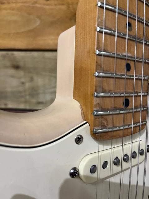 Fender USA Stratocaster Custom Build Fat 50's White Blonde Lefty 1999