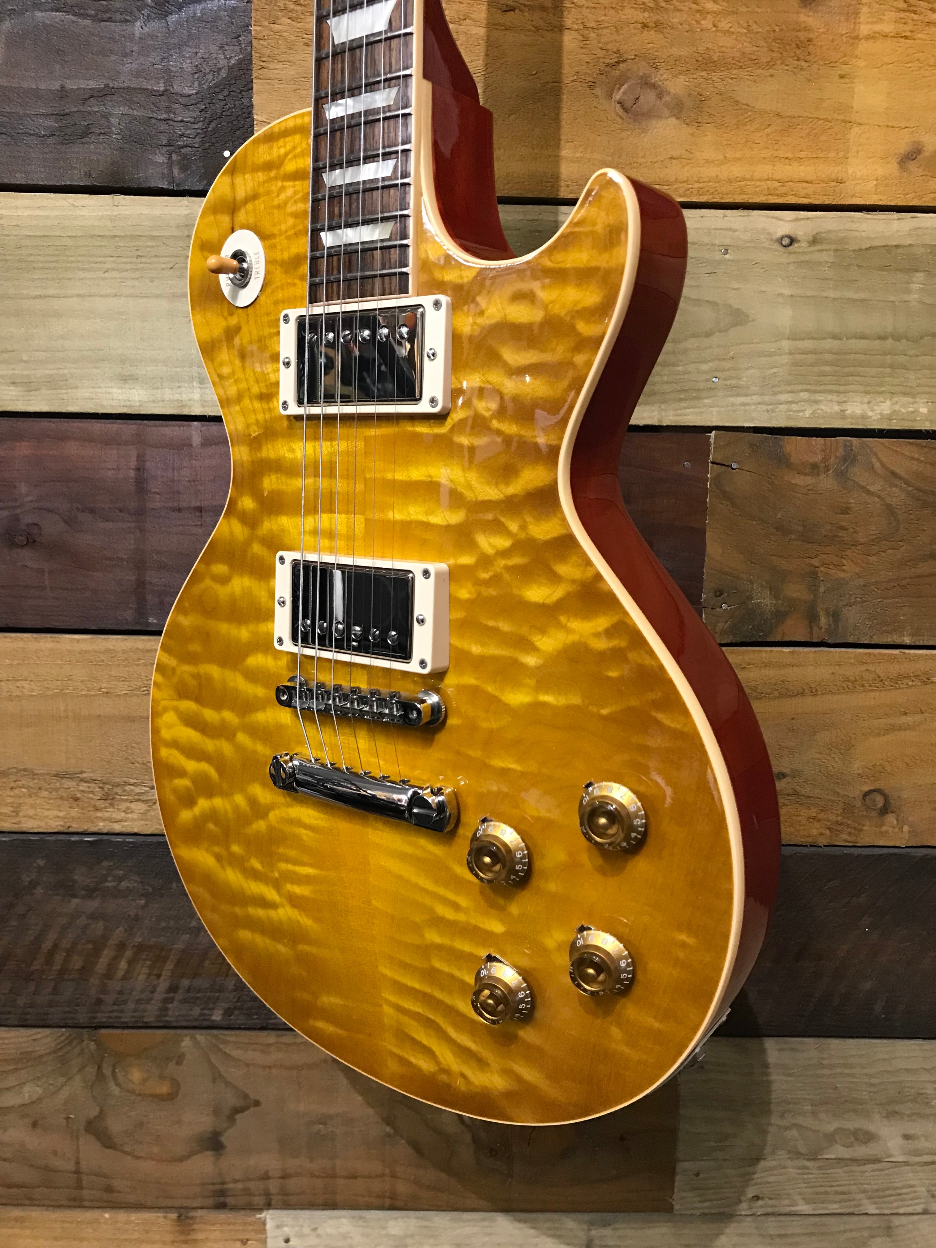Gibson Custom Shop Les Paul R9 Lemonburst Quilt-top 2010 – MotoMusic