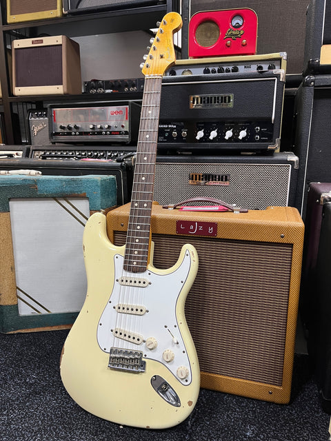 Fender Custom Shop 63 Stratocaster Aged White Relic RW