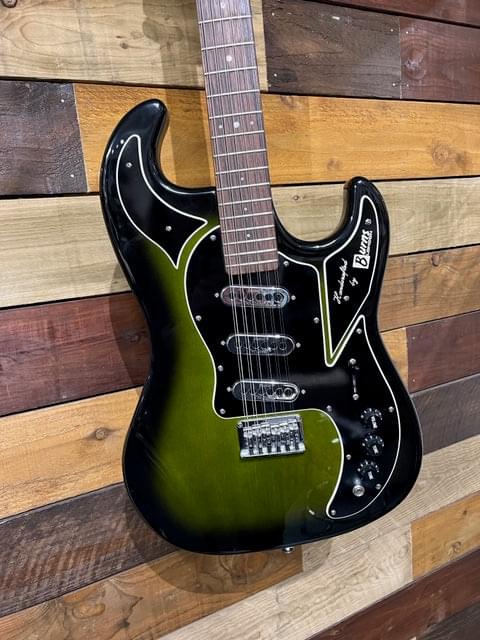 Burns Club Series Double Six 12 String Green Burst with Burns hard case