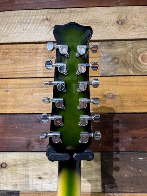 Burns Club Series Double Six 12 String Green Burst with Burns hard case