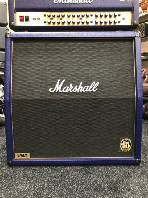 Marshall Limited Edition JVM 410JSB and 1960AJSB Joe Satriani Blue Half Stack