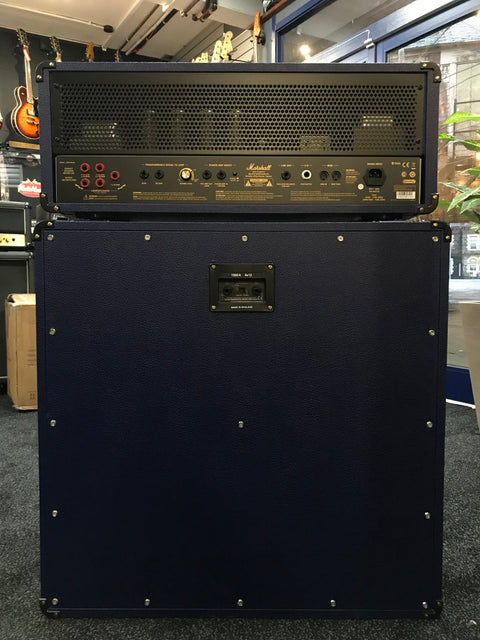 Marshall Limited Edition JVM 410JSB and 1960AJSB Joe Satriani Blue Half Stack