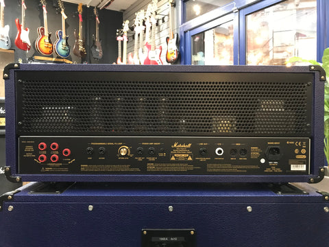 Marshall Limited Edition JVM 410JSB and 1960AJSB Joe Satriani Blue Half Stack