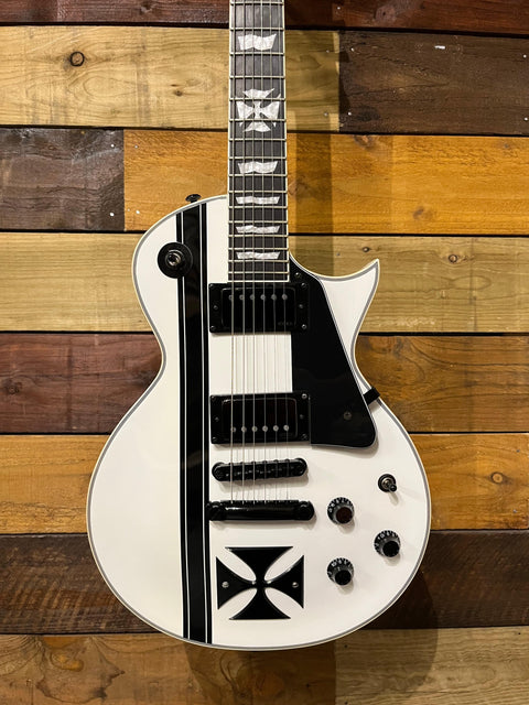ESP LTD Iron Cross Sow White With ESP Case 2015