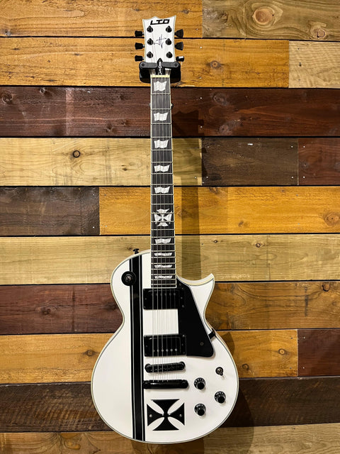 ESP LTD Iron Cross Sow White With ESP Case 2015