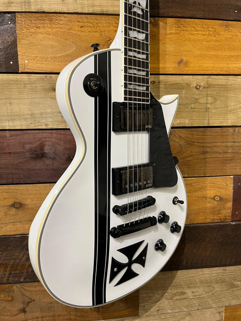 ESP LTD Iron Cross Sow White With ESP Case 2015